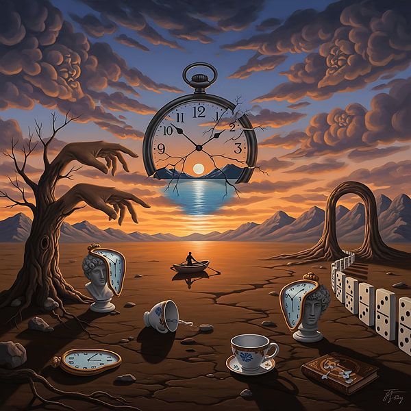 Traum in der Wirklichkeit - Surrealistische Fantasy-Kunstwerke in lebendigen Farben von Aden Pink Galerry