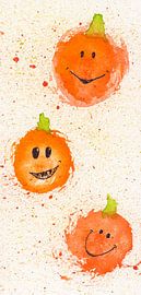 Three little pumpkins by Karen Kaspar