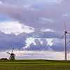 Old and new windmill by Peter Bolman