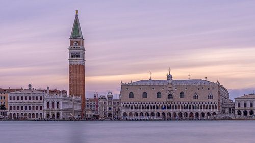 Venice in purple evening glow by Teun Ruijters