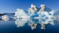Eisberge in Røde Ø, Scoresby Sund, Grönland von Henk Meijer Photography Miniaturansicht