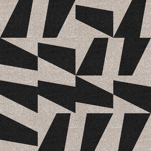 Textile linen neutral geometric minimalist art in earthy colors I by Dina Dankers