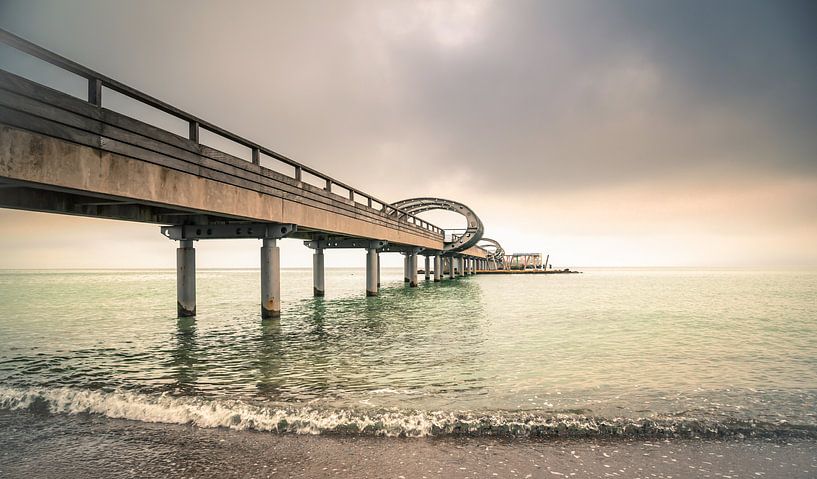 Seebrücke Himmel und Meer von Werner Reins