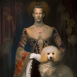 Mann mit treuem Vierbeiner