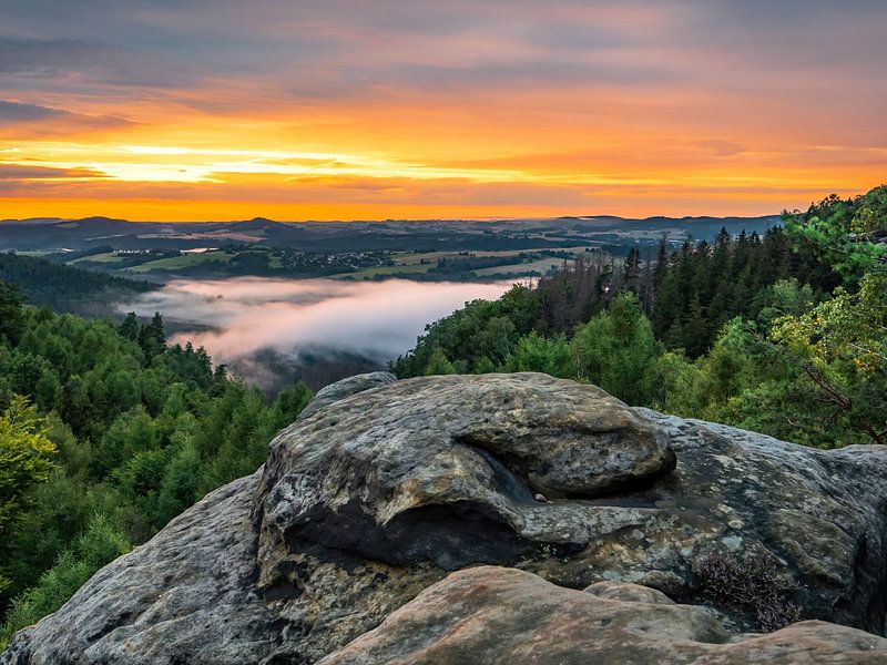 Carolafelsen, Sächsische Schweiz - Kirnitzschtal von Pixelwerk