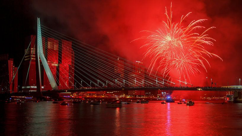 Erasmus Bridge Rotterdam by Rene Kooijman