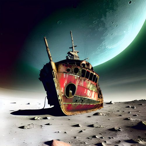 Stranded spaceship