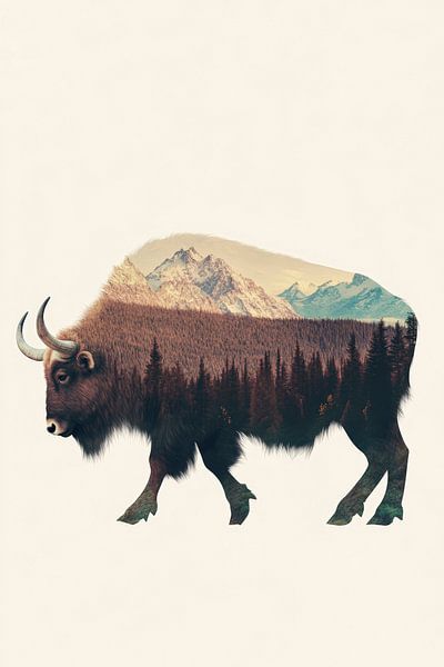Nature in the bison by Poster Art Shop