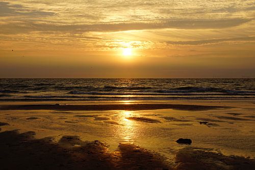 Goldene Stunde am Meer.