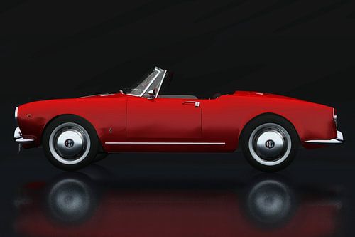 Alfa Romeo Giulietta 1300 Spyder 1955 Lateral View