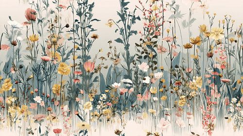 Touch of Charm in Floral Pattern | Wall Wallpaper