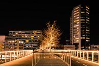 Prachtige verlichting bij de brug boven station Utrecht van Rick van de Kraats thumbnail