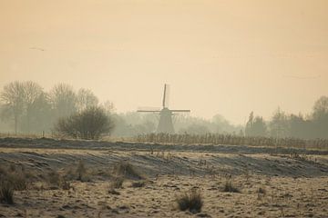 Nederlandse molen in Slochteren van Brenda Verboekend