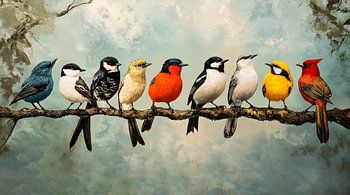 Oiseaux colorés