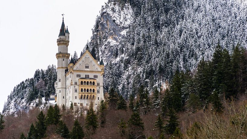 Le château de Neuschwanstein en hiver, Allemagne par Jessica Lokker