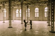 girls playing in the old factory by Eugene Winthagen thumbnail