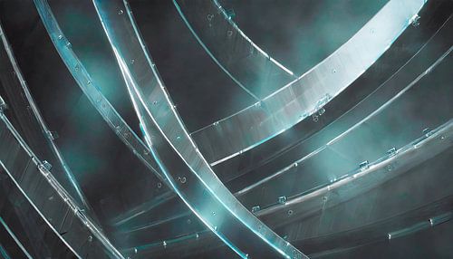 Glas met vorm en patroon