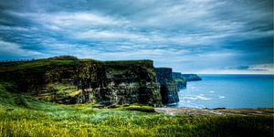 Vue d'ensemble des falaises de Moher, The Burren, Irlande