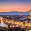 Panorama de la ville de Florence en Italie en soirée sur Voss Fine Art Fotografie
