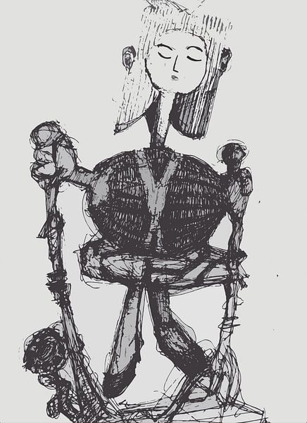 STATUE WOMAN SWING by Vincent Jacobs