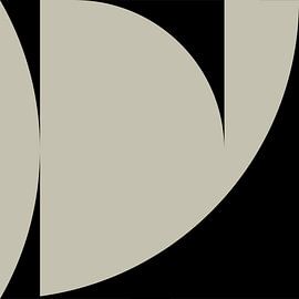 Geometrische Formen und Linien in Schwarz Nr. 1 von Dina Dankers