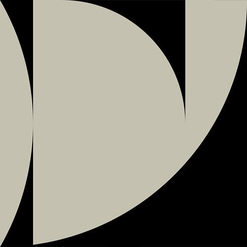Zwarte geometrische vormen en lijnen nr. 1