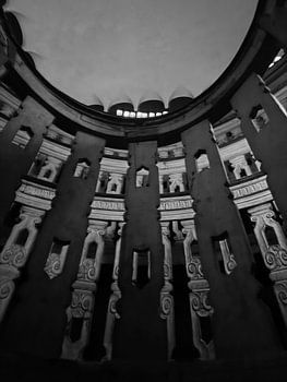 Tiefe und Textur schwarz und weiß