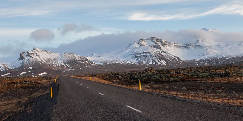 Typisch IJslandse weg van Albert Mendelewski