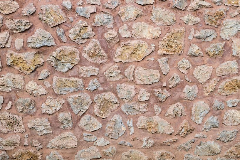 Mur de pierres maçonnées en Grèce par Yke de Vos