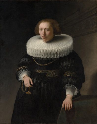 Portret van een Vrouw, Rembrandt