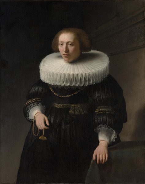 Porträt einer Frau, Rembrandt von Rembrandt van Rijn