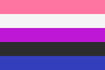 Genderfluid Pride Vlag van Bear Necessities