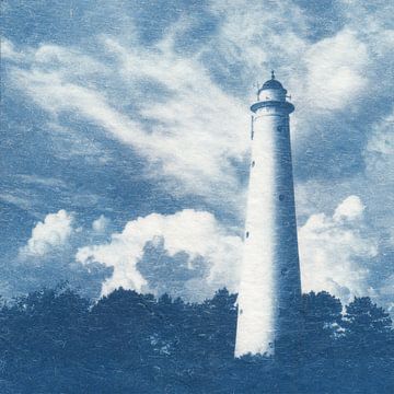 Witte toren Schiermonnikoog van Natasja Vugts