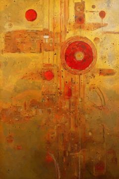 Rot auf Gold von Whale & Sons