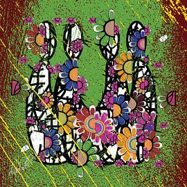 colourful abstract art of human relations by EL QOCH