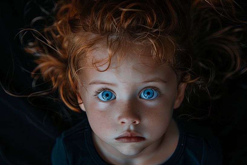 child studio portrait Gothic style by Egon Zitter
