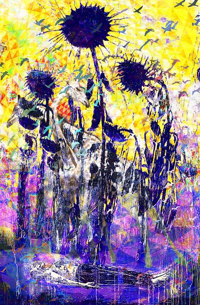 Art Party with Van Gogh, Kiefer, Brandt and Zanolino. by Giovani Zanolino