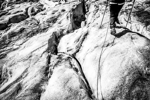 Eternal Ice of the Austrian Alps B&W2