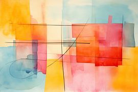 Pastel 110948 van Abstract Schilderij