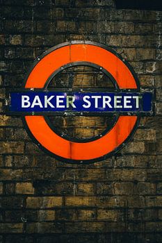 Industrieel bord Baker street subway