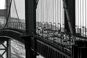 Traffic on the Golden Gate Bridge - San Francisco - USA