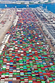 Luchtfoto Rotterdamse haven