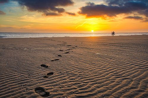 Footsteps in the sand