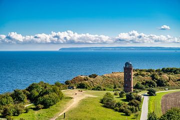 Uitzicht op de vuurtorens bij Kaap Arkona van Andreas Völkel