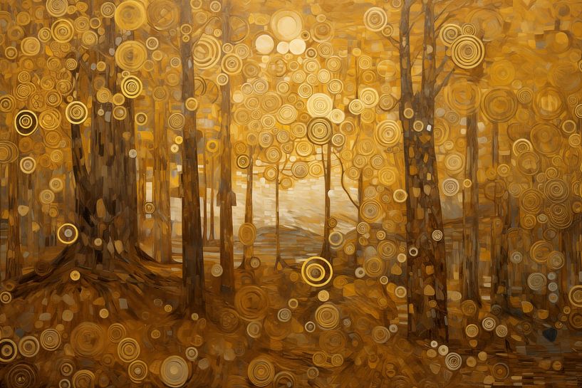 Golden Forest Landscape by Whale & Sons