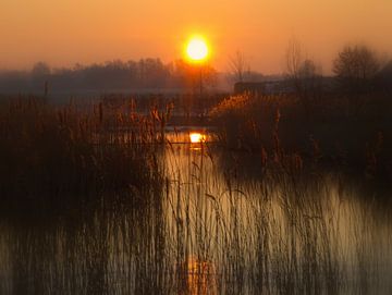 Sunset by water von Harold Wilke