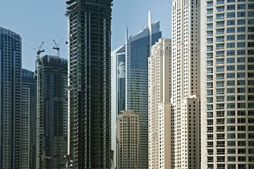 Bâtiments modernes à Dubaï Marina, Dubaï, Dubaï, Emirats Arabes Unis.