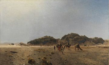 Eugen Bracht, In der Wüste Arabien - 1882