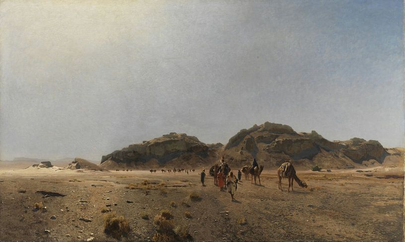Eugen Bracht, In der Wüste Arabien - 1882 von Atelier Liesjes