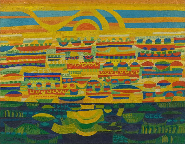 Josef Scharl, Sunny landscape, 1951 by Atelier Liesjes